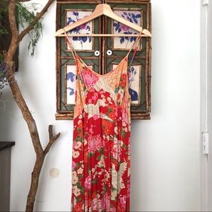 Spell and the Gypsy Delilah Patchwork Slip Dress